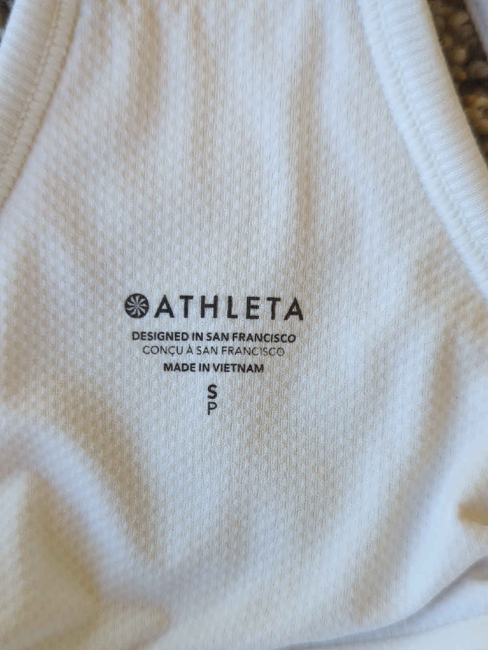 Athleta Signature Rib Bra Tank - Bright White S - Picture 3 of 3